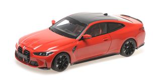 BMW M4 - 2024 - RED METALLIC Minichamps 1:18 Metallmodell mit zu öffnenden Hauben und Türen!