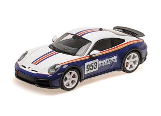 PORSCHE 911 DAKAR - 2022 - ROUGHROADS Minichamps 1:18 Metallmodell mit zu öffnenden Hauben und Türen!