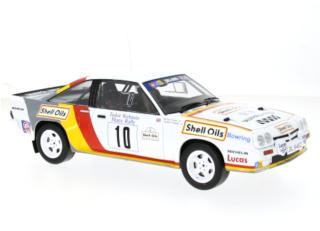 Opel Manta B 400, Rallye Manx, 1985, #10, B.Fisher/A.Frazer IXO 1:18 Metallmodell (Türen/Hauben nicht zu öffnen!)