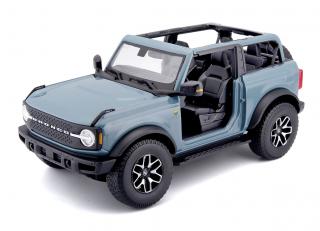 Ford Bronco 2021, no doors (badlands) blue Maisto 1:18 Metallmodell