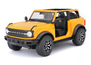 Ford Bronco 2021, ohne Türen (badlands) orange Maisto 1:18 Metallmodell
