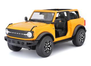 Ford Bronco 2021, ohne Türen (badlands) orange Maisto 1:18 Metallmodell