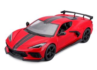 Corvette Stingray Coupe High Wing 2020 rot Maisto 1:24