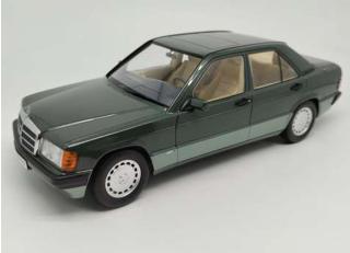 Offre de la semaine: <br>Mercedes 190E 2.5 1993 Avantgarde W201, green Triple9 1:18 (Türen, Motorhaube... nicht zu öffnen!)<br>Valable jusqu`au 19.04.2024 ou dans la limite des stocks disponibles!