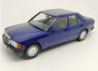 Mercedes 190E 2.3 1993 Avantgarde W201, blue Triple9 1:18 (Türen, Motorhaube... nicht zu öffnen!)