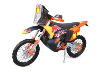 KTM 450 Rally Dakar 2024 #2 Kevin Benavides / Toby Price Red Bull KTM Factory Racing Maisto 1:6