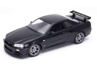 Nissan GT-R R34, black Welly 1:24