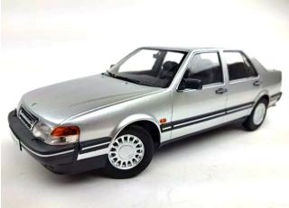 Saab 9000 CD Turbo, 1990 silver metallic Triple9 1:18 (Türen, Motorhaube... nicht zu öffnen!)