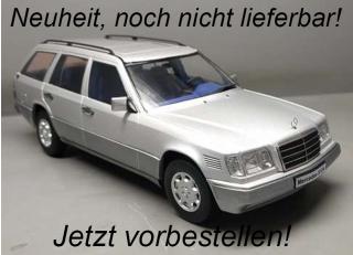 Mercedes E-Class T Model W124 1995 silver Triple 9 1:18 (Türen, Motorhaube... nicht zu öffnen!)