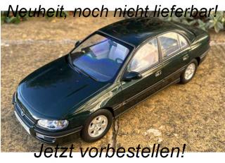 Opel Omega B 1996 jungle green Triple 9 1:18 (Türen, Motorhaube... nicht zu öffnen!)  Availability unknown (not before March 2024)