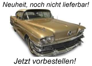Buick Limited Riviera coupe 1958  *platinum collection*, glacier white/gold mist SunStar Metallmodell 1:18<br> Availability unknown (not before Q3 2025)