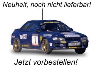 Subaru Impreza 555 1993 #1 Colin McRae Winner Memorial Bettega, blue SunStar Metallmodell 1:18<br> Availability unknown (not before Q3 2025)
