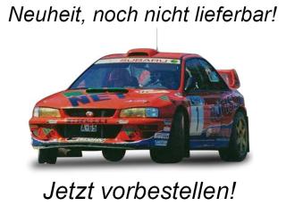 Subaru Impreza S5 WRC 1999 #1 A.Kremer/F.Berßen ,Winner ADAC Rallye Deutschland, red SunStar Metallmodell 1:18<br> Availability unknown (not before Q3 2025)