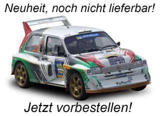 MG Metro 6R4 2019 #18 R.Breen/S.Hassett, Rally Legend, white/green/red SunStar Metallmodell 1:18 <br> Availability unknown (not before Q3 2025)