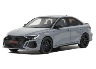 AUDI RS3 SEDAN PERFORMANCE EDITION 2022 NARDO GREY GT Spirit 1:18 Resinemodell (Türen, Motorhaube... nicht zu öffnen!)