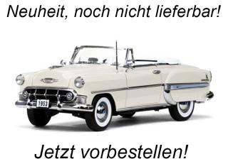 Chevrolet Bel Air Open Convertible 1953  white SunStar Metallmodell 1:18  Availability unknown (not before December 2025)