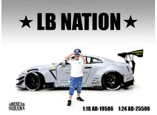 Figur Liberty Walk *LB NATION* - 6 American Diorama 1:18 (Auto nicht enthalten!)