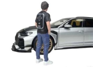 DarwinPro x Teckwrap Figur - 5 American Diorama 1:18 (Auto nicht enthalten!)