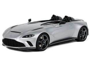 ASTON MARTIN V12 SPEEDSTER 2021 SKYFALL SILVER GT Spirit 1:18 Resinemodell (Türen, Motorhaube... nicht zu öffnen!)