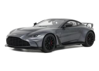 ASTON MARTIN V12 VANTAGE 2023 MAGNETIC SILVER GT Spirit 1:18 Resinemodell (Türen, Motorhaube... nicht zu öffnen!)