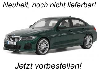 BMW ALPINA B3 SEDAN GREEN GT Spirit 1:18 Resinemodell (Türen, Motorhaube... nicht zu öffnen!) <br> Available from end of June 2024