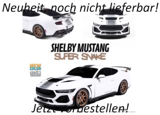 SHELBY MUSTANG SUPER SNAKE WHITE / SILVER STRIPES 2025 Solido 1:18 Metallmodell Liefertermin nicht bekannt (nicht vor 4. Quartal 2026)