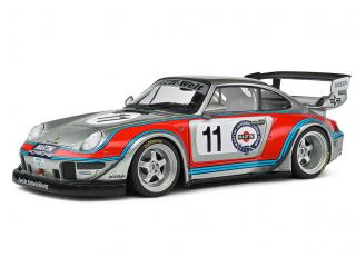 Porsche 911 RWB Bodykit Martini #11 grau S1808502 Solido 1:18 Metallmodell