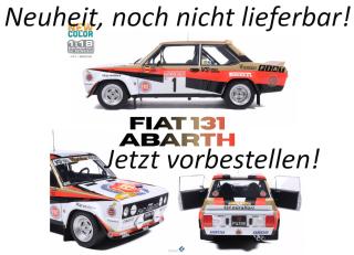 FIAT 131 ABARTH WHITE #1 ROHRL / GEISTDÖRFER RALLY HUNSRÜCK 1980 S1806008 Solido 1:18 Metallmodell  Liefertermin nicht bekannt (nicht vor 4. Quartal 2026)