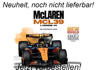 McLaren MCL39 Formel 1 2025 #4 Lando Norris orange S1818701 Solido 1:18 Metallmodell