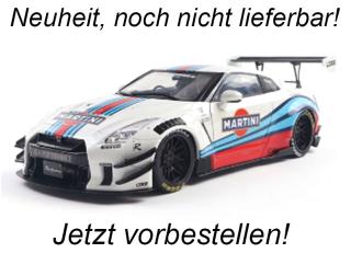 Nissan GT-R W/LIBERTY Martini weiß S1805819 Solido 1:18 Metallmodell Date de parution inconnue (pas avant le 1. trimestre 2026)