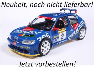 Peugeot 306 Maxi #2 Jaime Azcona / Julius Billmaier Rally de Aviles 1997 S1808309 Solido 1:18 Metallmodell  Liefertermin nicht bekannt (nicht vor 1. Quartal 2026)