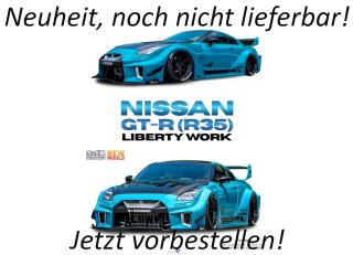 NISSAN GT-R (R35) LIBERTY WALK SILHOUETTE BODY KIT BLUE METALLIC 2025 S1815602 Solido 1:18 Metallmodell Availability unknown (not before Q4 2026)