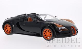 Bugatti Veyron 16.4 Grand Sport Vitesse, schwarz/orange Rastar 1:18