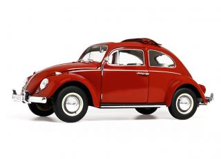 VW Käfer Faltdachlimousine / folding roof limousine „1963“, rot/red Limitiert auf 1000 Stück Schuco Metall 1:18