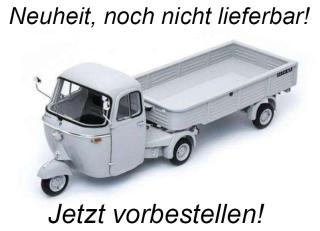 Vespa Pantero Solid Grey Schuco ProR.18 Resinemodell 1:18 (Türen, Motorhaube... nicht zu öffnen!) <br> Date de parution inconnue (pas avant décembre 2023)