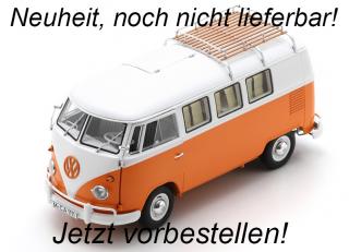 VW T1 Campingbus orange/weiß Schuco Metallmodell 1:18 <br> Liefertermin nicht bekannt