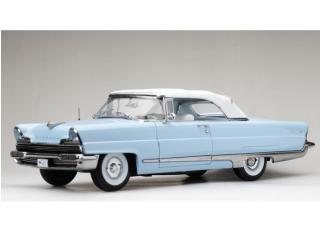 Lincoln Premiere Closed Convertible 1956 White/Fairmont Blue SunStar Metallmodell 1:18