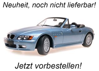 BMW Z3 ROADSTER - 1997 - LIGHT BLUE METALLIC Minichamps 1:18 Metallmodell, Türen, Motorhaube... nicht zu öffnen  Liefertermin nicht bekannt