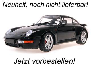 PORSCHE 911 (993) TURBO - 1995 - BLACK Minichamps 1:18 Metallmodell, Türen, Motorhaube... nicht zu öffnen  Liefertermin nicht bekannt