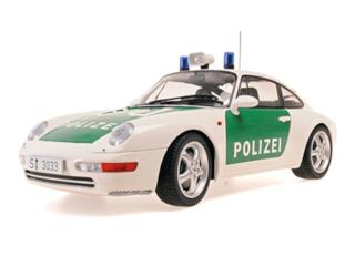PORSCHE 911 (993) - 1993 - POLIZEI Minichamps 1:18 Metallmodell, Türen, Motorhaube... nicht zu öffnen