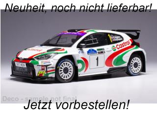 Toyota GR Yaris Rally2, Rally WM, Voyonic Grampian Forest Rally, 2024, #1 IXO 1:18 Metallmodell (Türen/Hauben nicht zu öffnen!)  Disponible à partir de septembre 2025