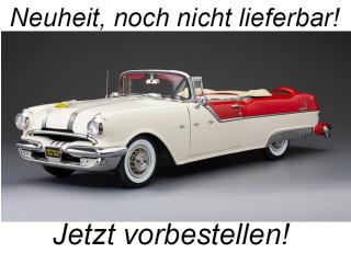 Pontiac Star Chief Open Convertible 1955  bolero red/castle gray SunStar Metallmodell 1:18 <br> Liefertermin nicht bekannt (nicht vor 3. Quartal 2025)