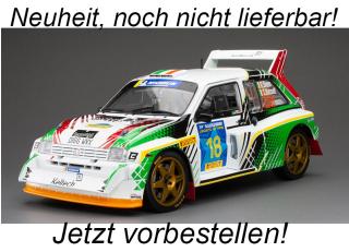 MG Metro 6R4 2019 #18 R.Breen/S.Hassett, Rally Legend, white/green/red SunStar Metallmodell 1:18 <br> Liefertermin nicht bekannt (nicht vor 3. Quartal 2025)