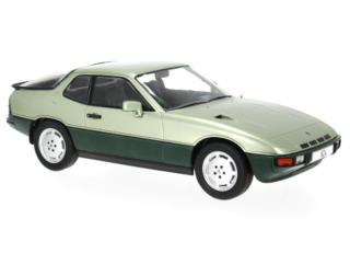Porsche 924 Turbo, hellgrün/dunkelgrün, 1979 MCG 1:18 Metallmodell, Türen und Hauben nicht zu öffnen
