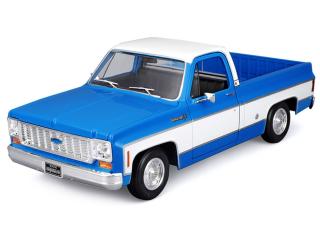 Chevrolet C10 Cheyenne Super Pick Up ´74 blau-weiß Maisto 1:18 Metallmodell