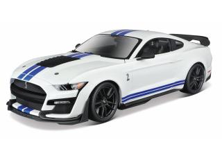 Ford Mustang Shelby GT500 ´20 weiß/blau Maisto 1:18 Metallmodell