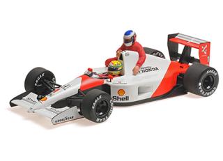 MCLAREN HONDA MP4/6 - AYRTON SENNA - W/JEAN ALESI RIDING - MEXICO GP 1991 Minichamps 1:18 Metallmodell, Türen, Motorhaube... nicht zu öffnen