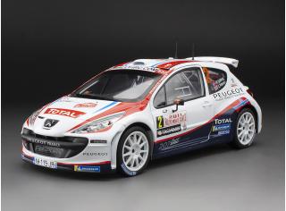 Peugeot 207 S2000 – #2 P.Solberg /C.Patterson – Rallye Automobile Monte-Carlo 2011 white/red/black SunStar Metallmodell 1:18  Disponible à partir de début juillet 2025