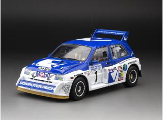 MG Metro 6R4 1986 #1 T.Pond/R.Arthur -Winner Manx International Rally, blue/white SunStar Metallmodell 1:18