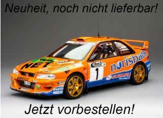 Subaru Impreza S5 WRC 1999 #1 A.Kremer/F.Berßen ,Winner ADAC Rallye Deutschland, red SunStar Metallmodell 1:18  Availability unknown (not before Q3 2025)